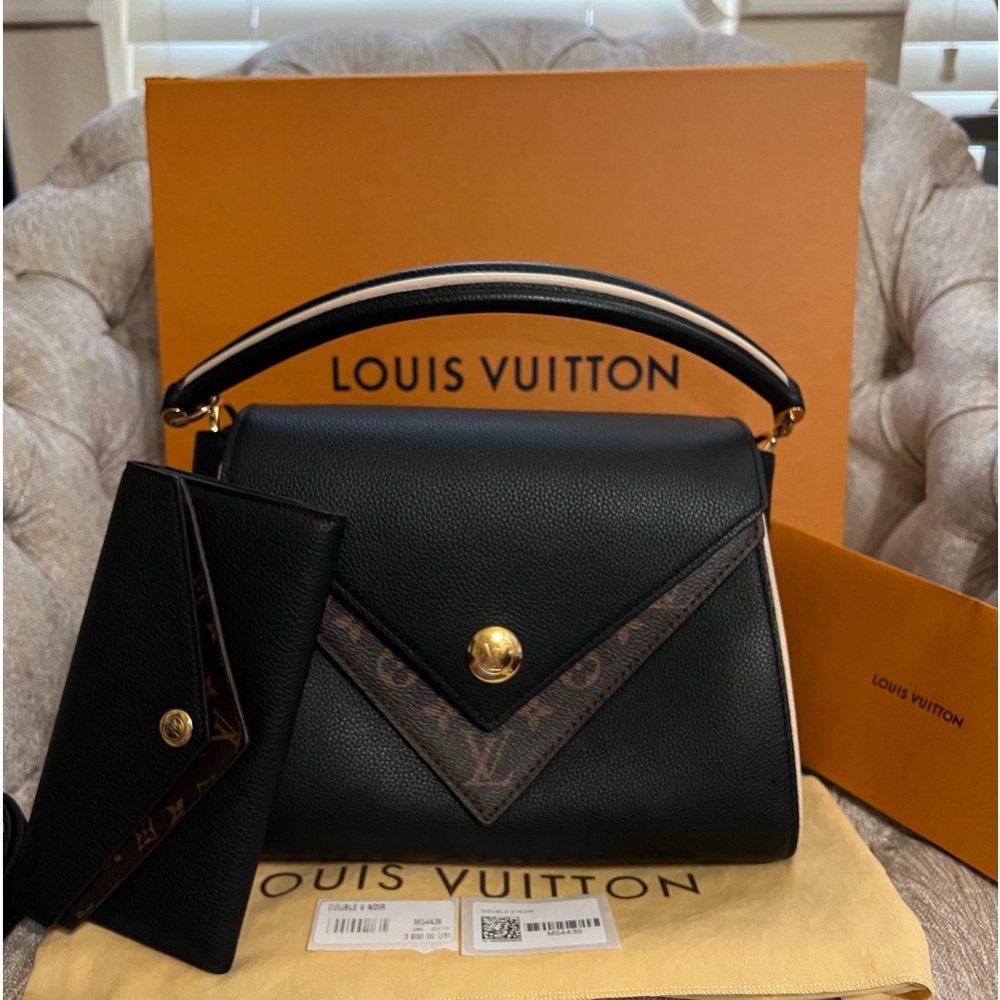 Louis Vuitton Double V Bag & Double V Wallet Bundle